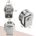 thumbnail image 2 of Unique Bargains 2pcs 2.7' H-Groove Wheel Sliding Gate Caster for Inverted 0.98' H-Track Silver, 2 of 5