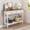 White, variant on JOEMEY 42 Inch Carved 3-Drawer Console Table with Storage Shelf