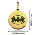 thumbnail image 2 of Stainless Steel Batman Round Medallion Pendant Necklace, 2 of 3
