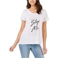 thumbnail image 1 of Carbon Copy T-Shirt Graphique Logo pour Femmes, Blanc, Petit, 1 of 1