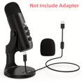 thumbnail image 1 of SNNROO Plug&Play USB Mic  Seamless PC/&5 Connectivity  with Onboard Audio Controls - Ideal for Gaming  Podcasts  YouTube (Black), 1 of 7