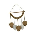 thumbnail image 5 of CoudarTitie Macrame Wall Hanging Leaves Tapestry Backdrop Modern Hand Woven Leaf Tassels for Brown, 5 of 9