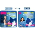 thumbnail image 3 of Stayfree Secure Extra Large Cottony Soft Cover Sanitary Pads for Women with Wings, 40 Pads, 3 of 5