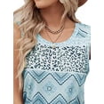 thumbnail image 3 of FASHIONWT Women Sleeveless Crewneck T-Shirts Easy Care Summer Wide Strap Camisole, 3 of 4