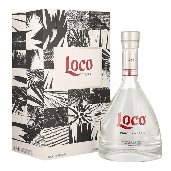 Tequila Loco Blanco Puro Corazón 750 ml Loco