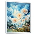 thumbnail image 2 of Designart "pasture Dandelion Delight I" Floral & Botanical Floater Framed Wall Art Print, 2 of 7