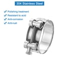thumbnail image 4 of Uxcell T-Bolt Hose Clamp 2Pack 56-59mm 304 Stainless Steel Intake Intercooler Clamps, 4 of 4