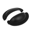 thumbnail image 2 of Unique Bargains Cabinet Drawer Alloy Retro Style Shell Shaped Pull Handles Black 80x32x24mm 4pcs, 2 of 4
