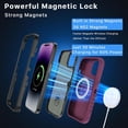 thumbnail image 3 of Funda MYBAT Maverick MagSafe Clip para iPhone 15 PRO Ciruelo con Mica, 3 of 9