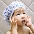 thumbnail image 2 of 4 Pcs Kids Waterproof EVA Shower Cap Elastic Bathing Cap-4pcs-, 2 of 5
