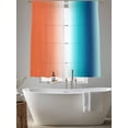 thumbnail image 4 of Orange Blue Ombre Sheer Curtains 72 Inch Length 2 Panels Set, Abstract Modern Art Aesthetics Voile Window Treatment Rod Pocket Curtains Sheers Drapes for Bedroom/Living Room/Kitchen 52"x72"x2, 4 of 7