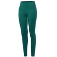 thumbnail image 2 of A2Y Women's High Waist Super Soft Cotton Full Length Leggings Deep Green L, 2 of 6