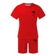 thumbnail image 4 of Conjunto de Sudadores de Hombres Impresión Casual Deportes de Manga Corta Cuello Redondo, Traje de Deporte de 2 Piezas con Pantalones de Corredores de Cintura Elástica, 4 of 4