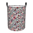 thumbnail image 2 of Goofa Daisies Flowers Printed Circular Hamper,Laundry Basket with Handles,Storage Baskets Foldable,Large Capacity Laundry Hamper-, 2 of 8