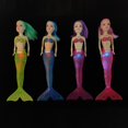 thumbnail image 4 of 4 Piezas , Modelo de Muñeca de Sirena, Juguetes Pantalla de lámpara Colorida Macarena Pequeña muñeca sirena, 4 of 8