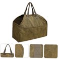 thumbnail image 4 of COOPHYA 1Set Log Carrying Bag Mud Color Firewood Storage Home Use Adults, 4 of 8