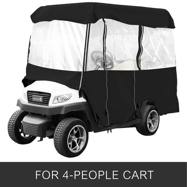 Cubierta del Carro de Golf VEVOR para 4 Pasajeros Impermeable con Ventana de PVC