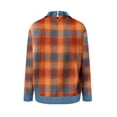 thumbnail image 4 of Generic Women's Color Block Oversized Sweaters Long Sleeve Turtleneck Button Down Denim Polo Pullover Tunic Sweaters, 4 of 4