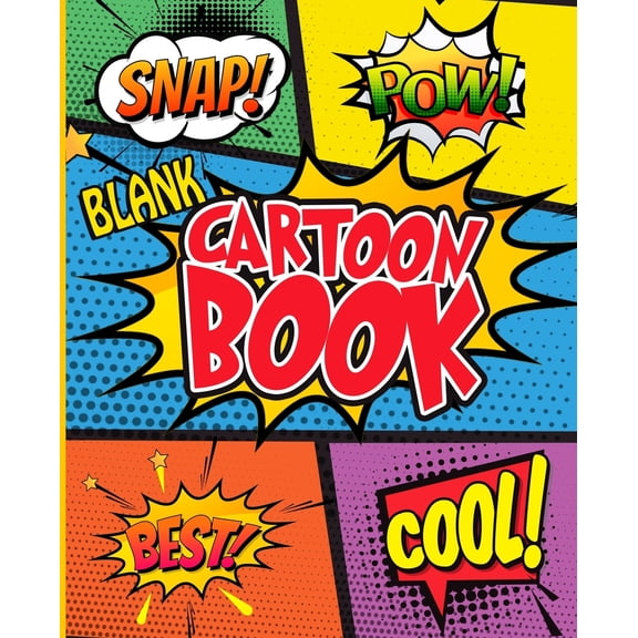 Blank Cartoon Book: Make Your Own Awesome Cartoon, Express Your Creativity and Talent with 120 Pages Variety of Templates (Paperback)