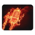 thumbnail image 1 of NUDECOR Orange Karaoke Fire Microphone Red Music Radio Station Night Mousepad Mouse Pad Mouse Mat 9x10 inch, 1 of 1