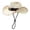 2-Beige, variant on OOOUM Woven Straw Cowboy Hat For Men Women Leather Band Western Hat Fashion Party Cowgirl Hat One Size