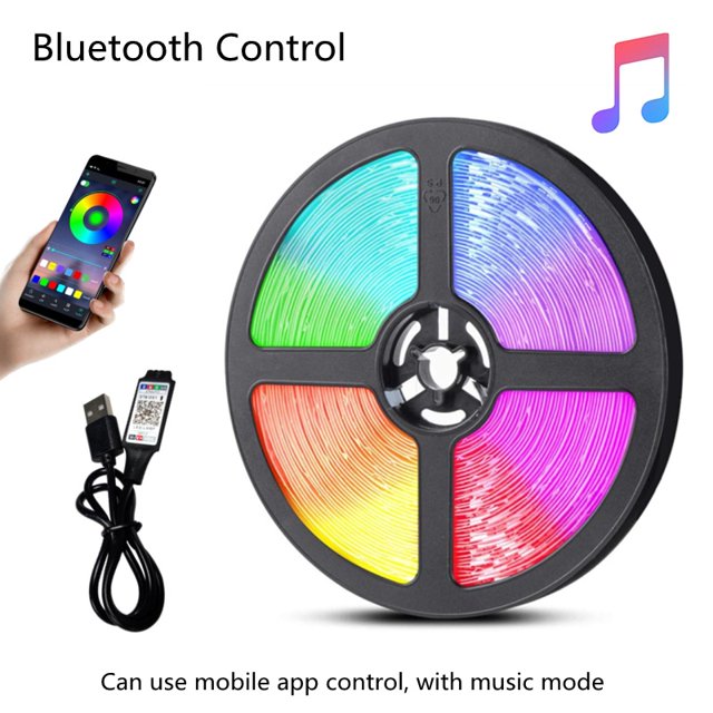 Tira De Luz LED RGB 2835 USB Flexible Lámpara Cinta Infrarroja Bluetooth Control DC5V TV Retroiluminación Fiesta Dormitorio Decoración Luces