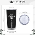 thumbnail image 3 of Taza de viaje con diseño de jirafa para mujer, con aislamiento térmico y tapa, 593 ml, 3 of 6