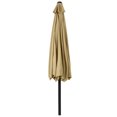thumbnail image 6 of ABCCANOPY 9FT Patio Half Umbrella With Crank Handle, Khaki, 6 of 7
