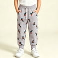 thumbnail image 2 of Hvarlaun Toddler Boys Graphic Sweatpants with Excavator Print, Pockets, Elastic Waist Drawstring Cuffed Jogger Pants, Sizes 1-8 Years, 2 of 8