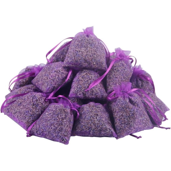 Potpourri Bags, French Lavender Sachets Enhance Your Linen Wardrobe Freshener Experience with Provençal Lavender Aroma for Home Fragrance, 12 Hand-filled Craft Scented Sachets in