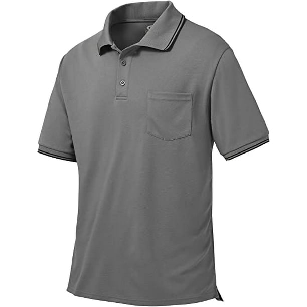 YuKaiChen Men's Dry Fit Polo Shirts Golf Tactical Performance Polo T ...