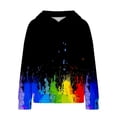 thumbnail image 3 of Mercatoo 𝗛oodie Girls Oversized Crewneck Sweatshirts Casual Hooded Flower Gradient 𝗛oodie Clothes Fall Fashion Outfits, 3 of 7