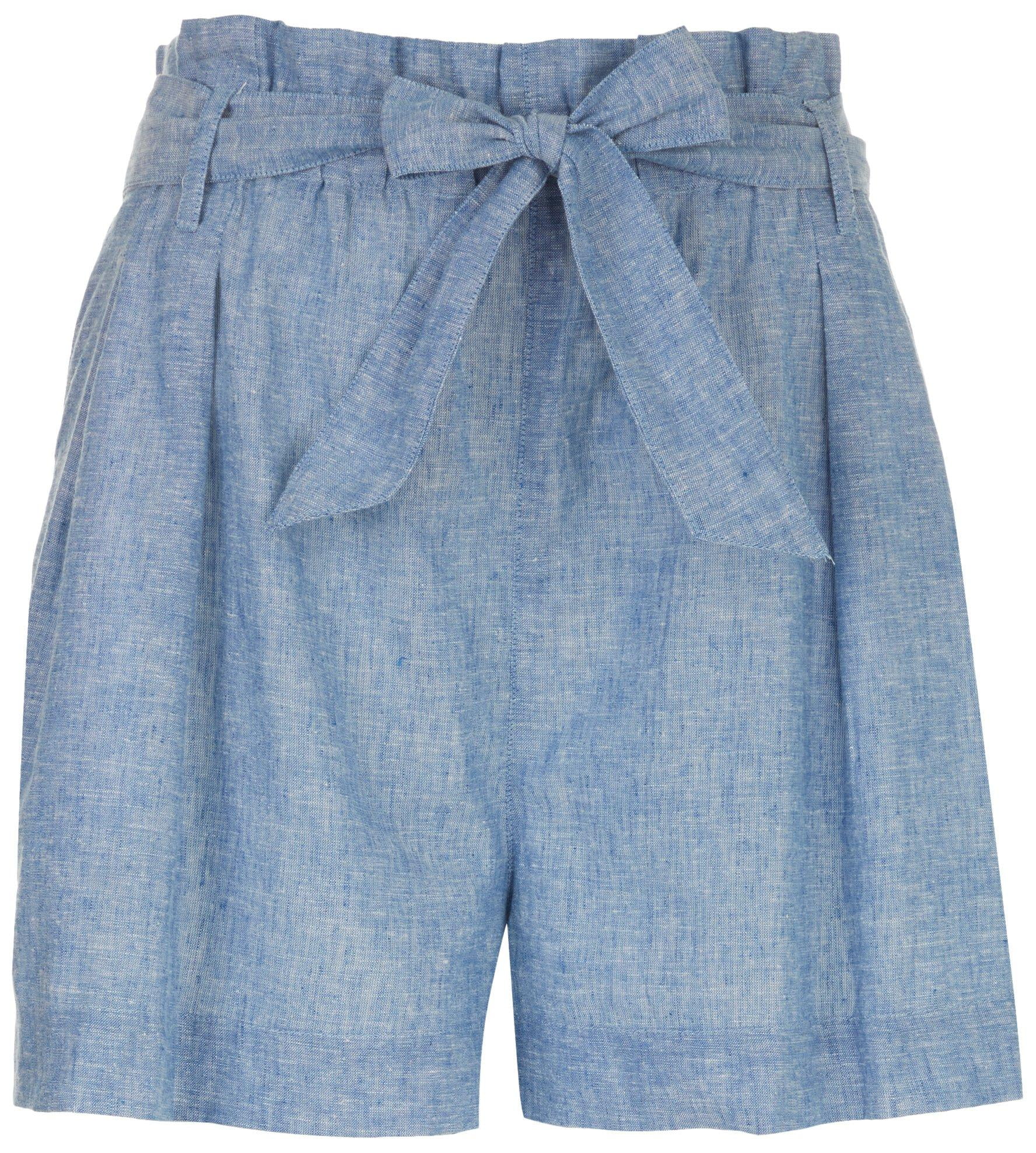 Studio West Womens Chambray Belted High 