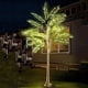 thumbnail image 3 of Palmera artificial iluminada con 650 luces LED de 2,1 m para exteriores, palmera navideña falsa para decoración de patio, piscina y fiesta, 3 of 4