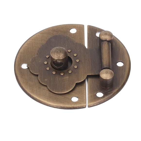 Wooden Box Hasp, Wide Applicability Round Retro Hasp Fine Workmanship For Wedding Card Boxes Brass,Bronze