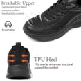 thumbnail image 5 of Northblanc Men's Walking Shoes - Comfortable Lightweight Breathable Non Slip Casual Sneakers for Athletic Gym Workout, 5 of 9