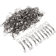 thumbnail image 5 of Conectores Pasadores giratorios DYNWAVEMX 100 Unids de Seguridad plata Eslabones giratorios de cojinetes de bolas de pesca, 5 of 5