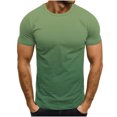 thumbnail image 1 of Camisetas de Cuello de la Tripulación de los Hombres de Poliéster Impreso en Seco Rápido, Cuello Redondo de Corte 3D para Gimnasio, Carrera, Ciclismo Y Desgaste Informal, 1 of 6
