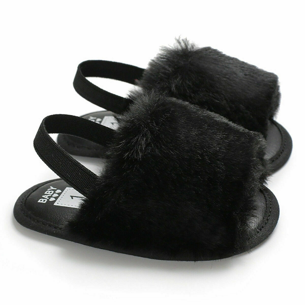 furry sandals walmart