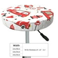thumbnail image 4 of Hirioo Fire Truck for Round Bar Stool Seat Covers Washable Stool Cushion Slipcover Elastic Bar Chair Covers for 12-14 Inch Chair-13 inch, 4 of 7