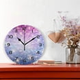 thumbnail image 2 of SKYSONIC Space Galaxy Wall Clock 10 Inch Silent Non Ticking Round Clock Oil Painting Clock Easy to Read Clock for Living Room Bedroom Bathroom Home Decor, 2 of 7