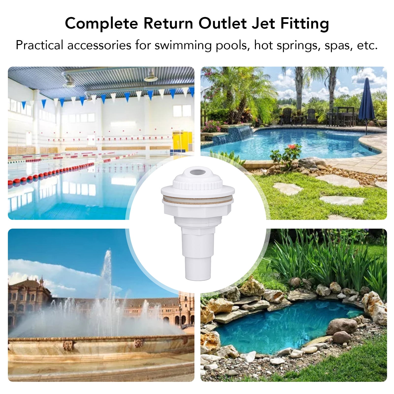 Pool Return Jet Kit For Above Ground Swimming Pool Complete Return Jet Fitting With Gasket And Adapter