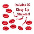 thumbnail image 3 of 6x9 Designer Colored Flat Poly Mailers, Self Sealing shipping Mailers, Colorful Design Mailing bags W/10 Kiss Lip Stickers, 3 of 14