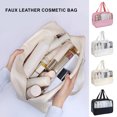thumbnail image 3 of LCXmlly Portable Storage Bag Large Capacity Waterproof Portable Toiletry Makeup Pouch Organizer Clear PVC Travel Pouch with Zipper Handle, 3 of 9