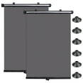 thumbnail image 1 of 2PCS 17.7X15.7 Inch Retractable Car Window Sun Shade Roller Blind Screen Protector Sun-shading Visor for Baby Kids, 1 of 9