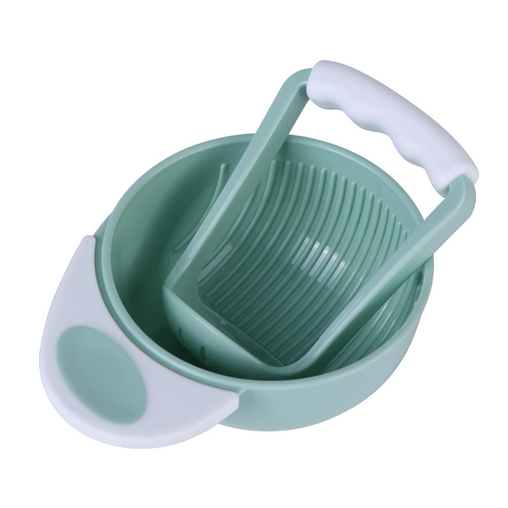 Mojoyce Baby Grinding Set Manual Food Grinder Bowl Rod Infant Fruit