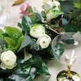BalsaCircle 48" Faux Floral Decor Garland - Green Artificial Eucalyptus ...