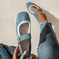 thumbnail image 2 of Blue Ladies Everyday Soft Soled Versatile Moccasins Shallow Mouth Breathable Flat Shoes For Versatile Outfits And Comfort, 2 of 7