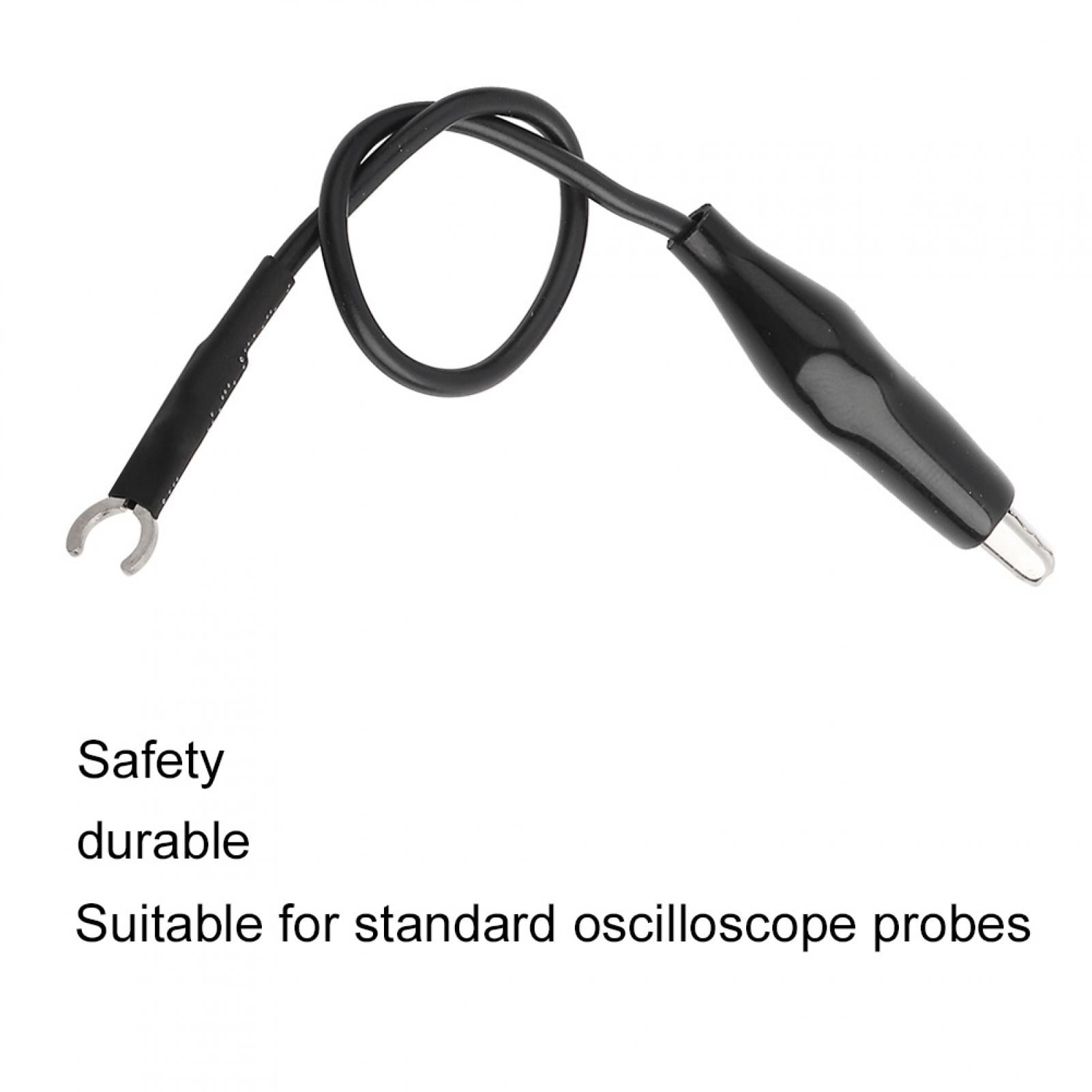 LHCER 4Pcs Oscilloscope Probe Ground Wire Cable With Clip Oscilloscope