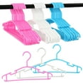 Willstar 10Pcs Children's Plastic Coat Hangers Non Slip Shoulder